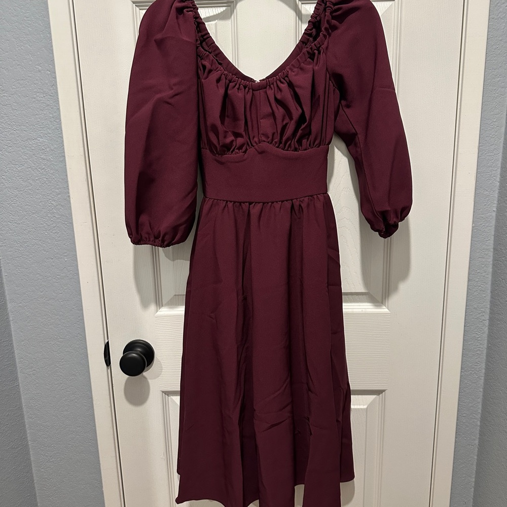 Vixen vacation dress in eggplant